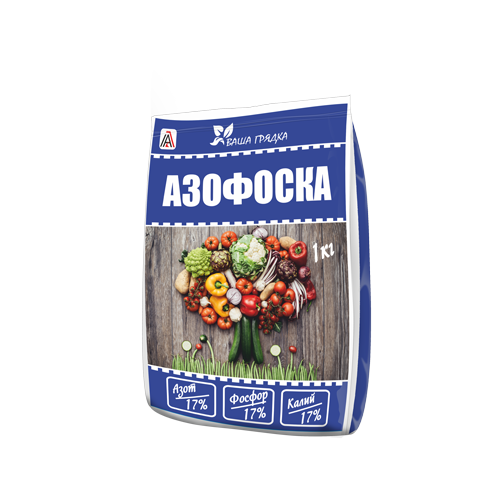 Азофоска   NPK 16-16-16. 1 кг
