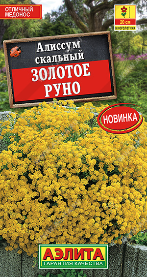 Алиссум Золотое руно скальный многолетник 0,05гр (Аэлита)