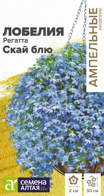 Лобелия Регатта Скай блю ампельная/Сем Алт/цп 8 шт. Ампельные Шедевры НОВИНКА