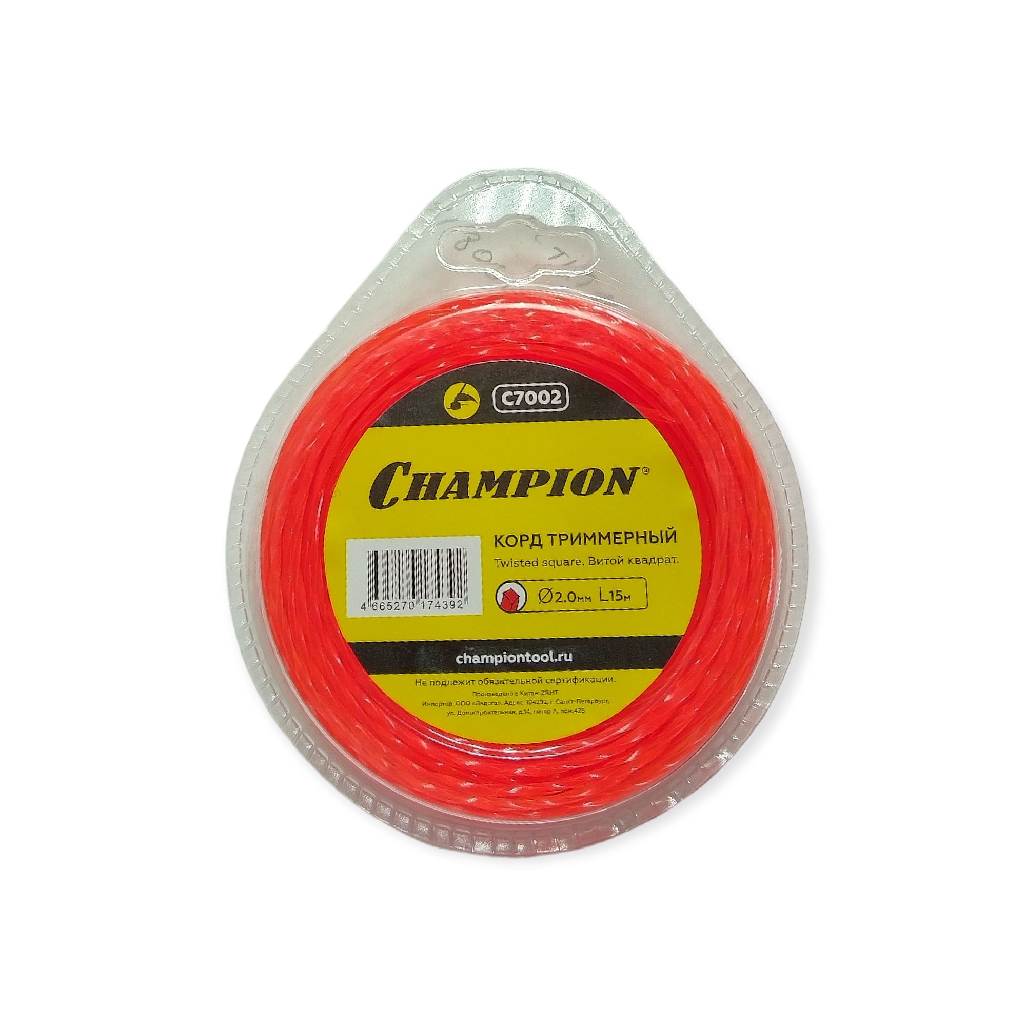 Корд трим.CHAMPION  Twisted Square 3.0мм* 25м (витой квадрат)