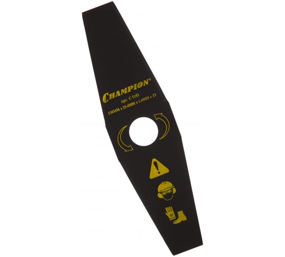 Нож для жесткой травы  2/230/25,4 (FS55,70,80,85,100,120,130,250;125R,235R), CHAMPION, C5153
