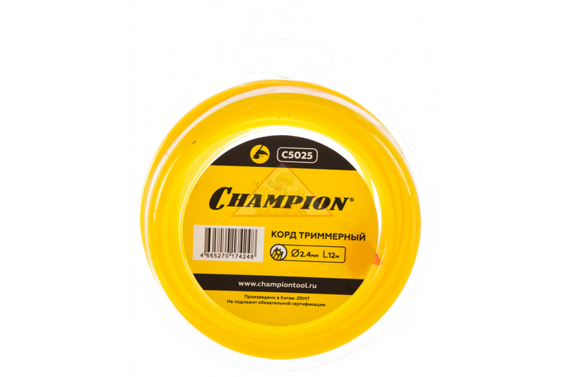 Корд трим.CHAMPION  Star 2.4мм* 12м (звезда), CHAMPION, C5025