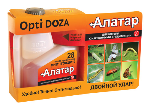 Алатар opti DOZA / 50мл /ВХ/ *19шт короб: малатион, циперметрин