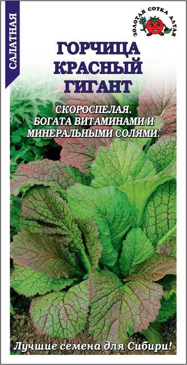 Горчица Красный гигант /Сотка/ 1 г/ суперскоросп. темно-красная /*1000