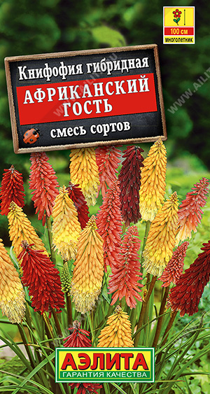 Книфофия Африканский Гость смесь /Аэлита/ 30шт/ h-100см