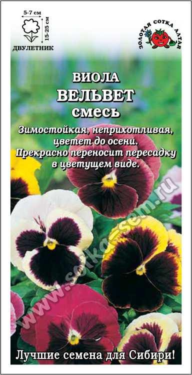Виола Вельвет /Сотка/ 0,1г/ смесь h-25см, d-7см