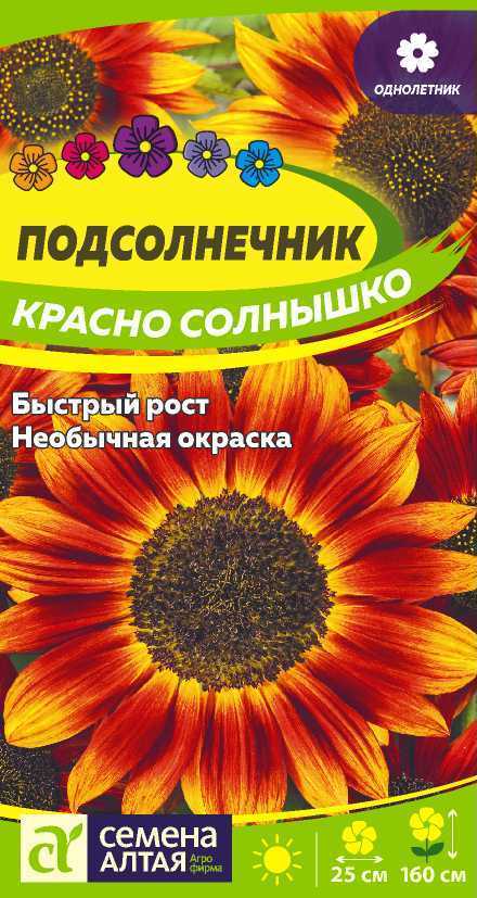 Подсолнечник Красно солнышко/Сем Алт/цп 0,5 гр.