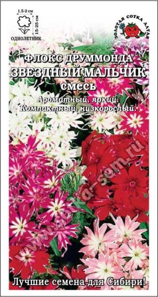 Флокс Звёздный Мальчик /Сотка/ 0,2 г/*1500