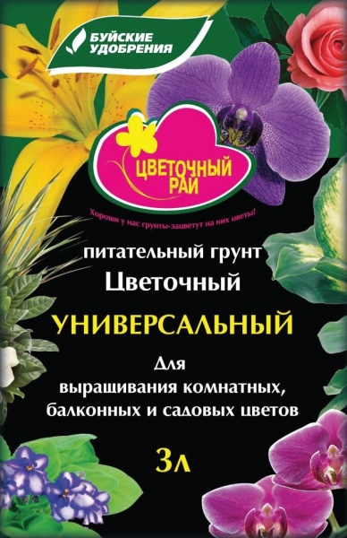 Грунт Цветочный рай  Универсальный 3л