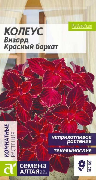Цветы Колеус Визард Красный бархат/Сем Алт/цп 8 шт. (2026 / 2032)
