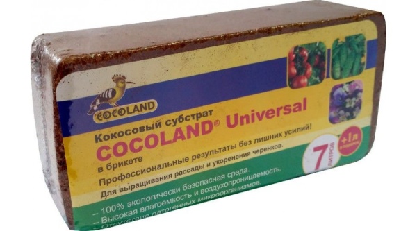 Субстрат кокосовый  0,5 кг на 7л.