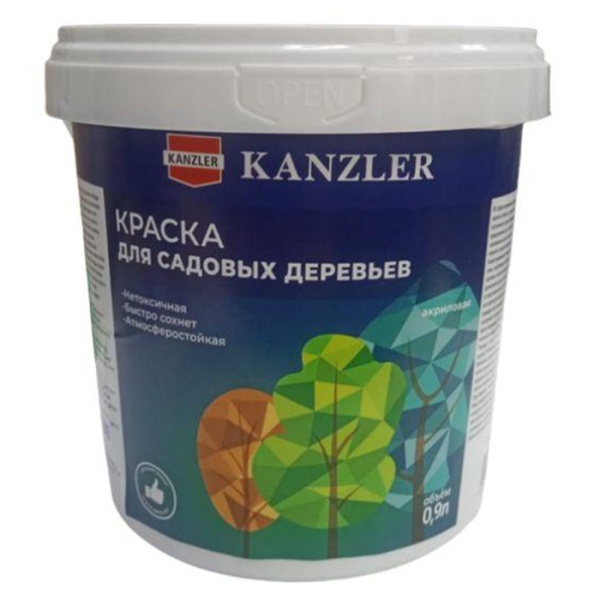Краска для деревьев KANZLER 0.9л- 1,4кг /*8шт