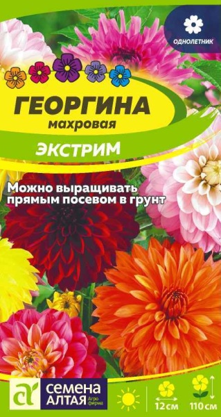 Цветы Георгина Экстрим/Сем Алт/цп 0,2 гр. (2026 / 21801)