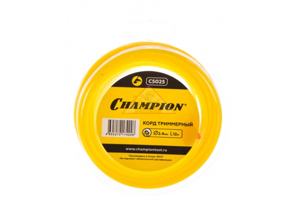 Корд трим.CHAMPION  Star 2.4мм* 12м (звезда), CHAMPION, C5025