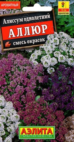 Алиссум Аллюр смесь /Аэлита/ 0,1г/ h-15см