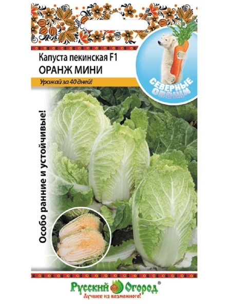 Капуста пекинская Оранж мини F1 50шт (НК)
