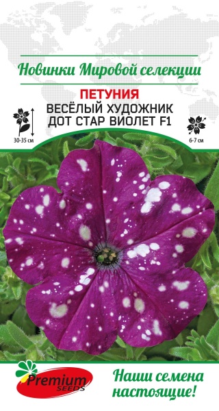 Дот Стар Виолет F1 Веселый Художник петуния (Премиум)
