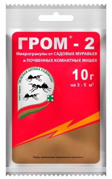 Гром-2М (10г) ср-во от почв. мушки, муравьев ЗА/200